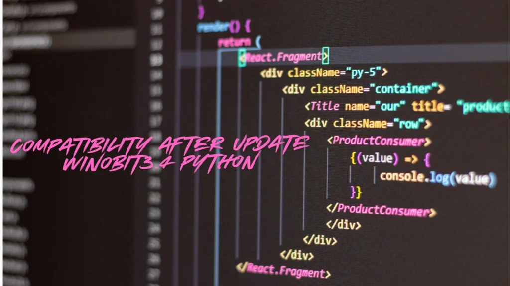 Compatibility After Update Winobit3.4 Python