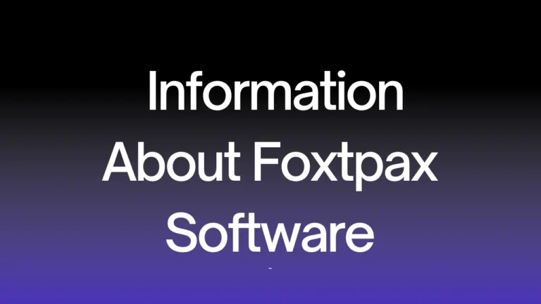 information about Foxtpax Software