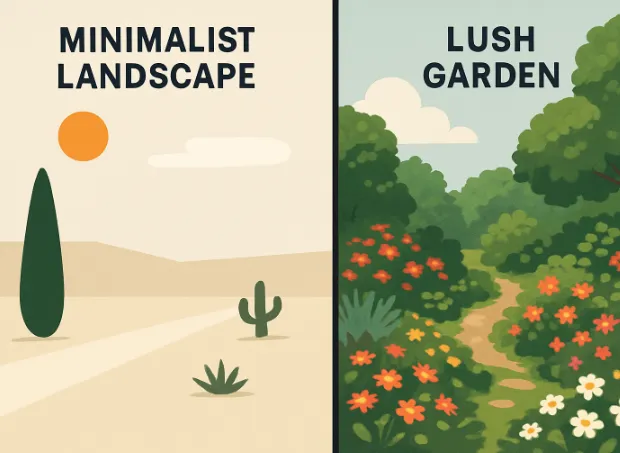 Minimalist vs. Lush Finding the Right Landscape Style for You