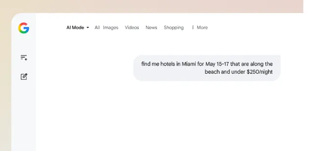 Google’s AI Search Mode Brings 2025 Travel Planning and Booking Tools