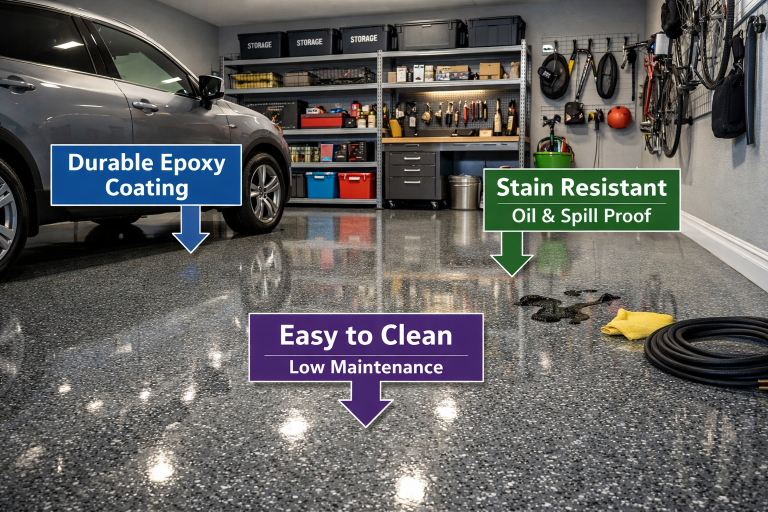 Choosing Right Garage Flooring Material for Durability&Style